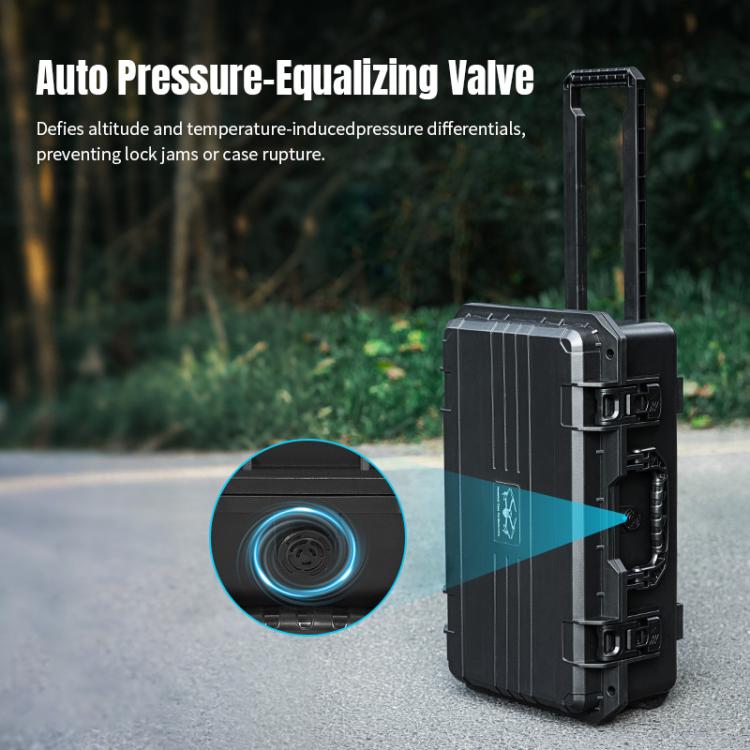 Portable Box Sealed Waterproof Trolley Suitcase For DJI Mavic 4 Pro / Mavic 3 / Air 3 (Black) - Backpacks & Bags by STARTRC | Online Shopping UK | buy2fix