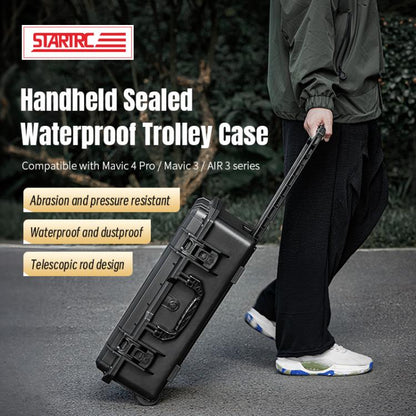 Portable Box Sealed Waterproof Trolley Suitcase For DJI Mavic 4 Pro / Mavic 3 / Air 3 (Black) - Backpacks & Bags by STARTRC | Online Shopping UK | buy2fix