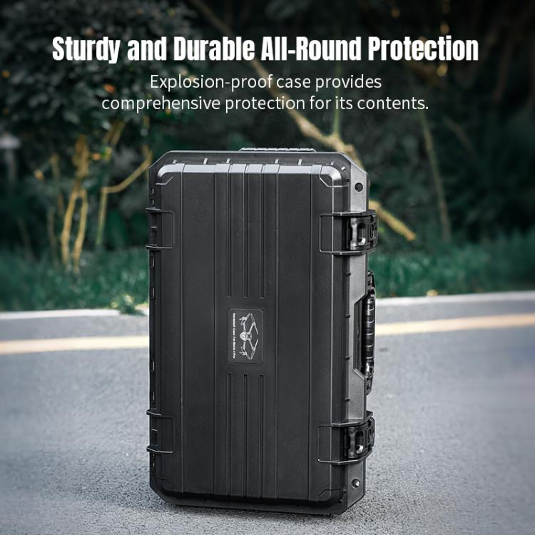 Portable Box Sealed Waterproof Trolley Suitcase For DJI Mavic 4 Pro / Mavic 3 / Air 3 (Black) - Backpacks & Bags by STARTRC | Online Shopping UK | buy2fix