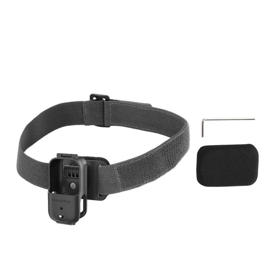 For DJI Osmo Nano Sunnylife 360 Rotation Vertical-Horizontal Head Strap with Adapter Adjustable Head Lanyard Braided Safe Rope (Black)