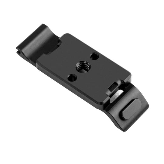 For DJI Osmo 360 YELANGU CNC Aluminum Horizontal Mounting Plate 1/4-20 Quick Release Expansion Base (Black)