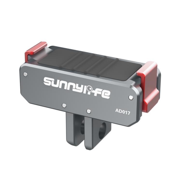 Sunnylife Metal Magnetic Quick Release Adapter Mount Foldable Cam Stand 1/4 Adapter For DJI Osmo Nano / Osmo 360 / Action 5 Pro / 4 / 3 (Grey) - Mount & Holder by Sunnylife | Online Shopping UK | buy2fix