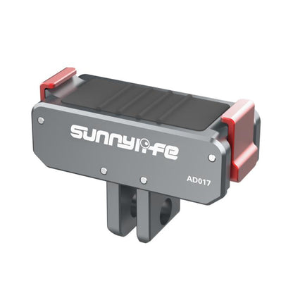 Sunnylife Metal Magnetic Quick Release Adapter Mount Foldable Cam Stand 1/4 Adapter For DJI Osmo Nano / Osmo 360 / Action 5 Pro / 4 / 3 (Grey) - Mount & Holder by Sunnylife | Online Shopping UK | buy2fix