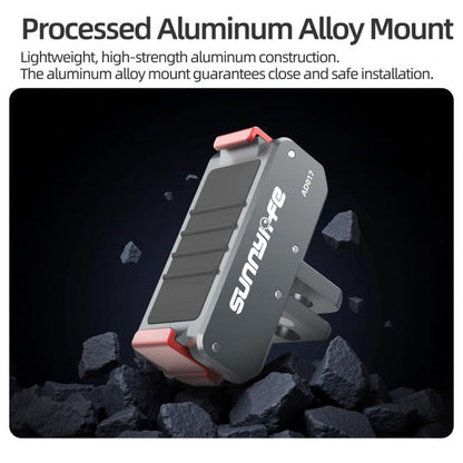 Sunnylife Metal Magnetic Quick Release Adapter Mount Foldable Cam Stand 1/4 Adapter For DJI Osmo Nano / Osmo 360 / Action 5 Pro / 4 / 3 (Grey) - Mount & Holder by Sunnylife | Online Shopping UK | buy2fix