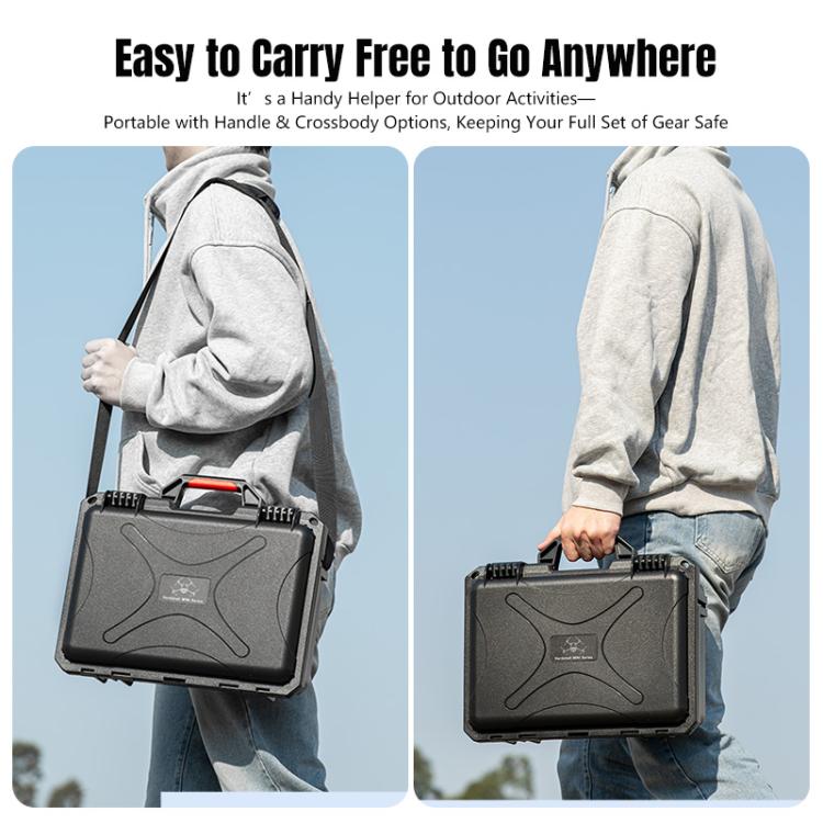 For DJI Mini 5 Pro STARTRC Waterproof ABS Suitcase Shoulder Storage Box (Black) - Backpacks & Bags by STARTRC | Online Shopping UK | buy2fix