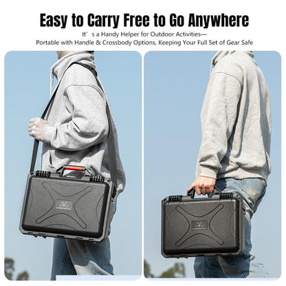 For DJI Mini 5 Pro STARTRC Waterproof ABS Suitcase Shoulder Storage Box (Black) - Backpacks & Bags by STARTRC | Online Shopping UK | buy2fix