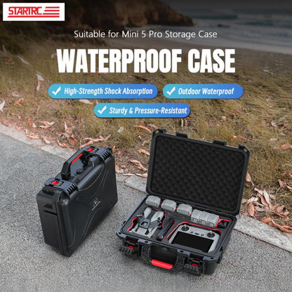 For DJI Mini 5 Pro STARTRC Waterproof ABS Suitcase Shoulder Storage Box (Black) - Backpacks & Bags by STARTRC | Online Shopping UK | buy2fix