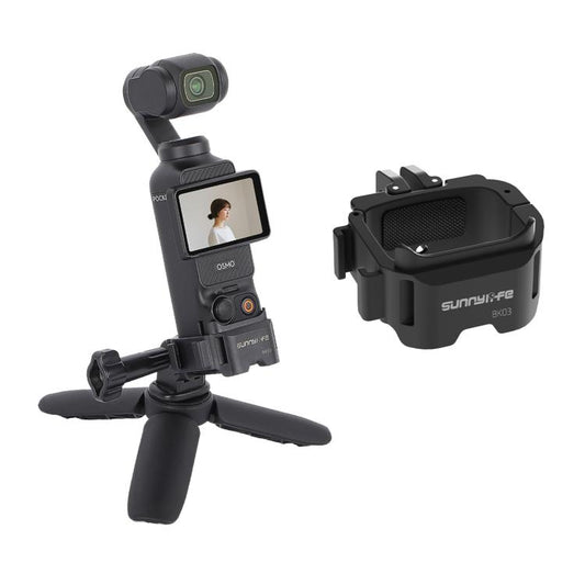 For DJI OSMO Pocket 3 Sunnylife Quick Release Adapter Mount Frame Two-Way Adapter Expansion Selfie Stick Tripod Adapter (Black) - Mount & Holder by Sunnylife | Online Shopping UK | buy2fix