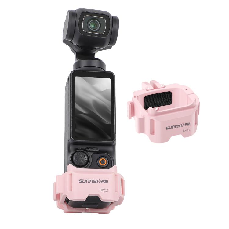 For DJI OSMO Pocket 3 Sunnylife Quick Release Adapter Mount Frame Two-Way Adapter Expansion Selfie Stick Tripod Adapter (Pink) - Mount & Holder by Sunnylife | Online Shopping UK | buy2fix