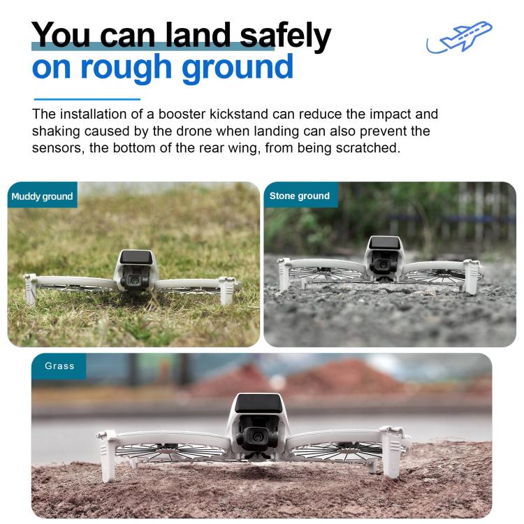 For DJI Flip STARTRC Split Type Drone Landing Gear Height Extensions Rack (Grey) - Landing Gear by STARTRC | Online Shopping UK | buy2fix