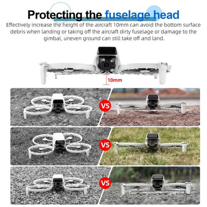 For DJI Flip STARTRC Split Type Drone Landing Gear Height Extensions Rack (Grey) - Landing Gear by STARTRC | Online Shopping UK | buy2fix