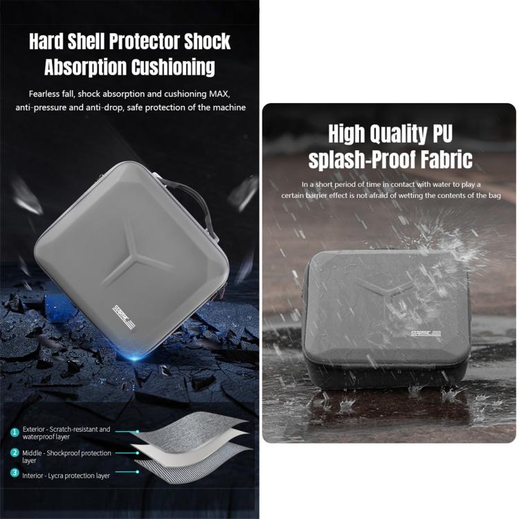 For DJI Mavic 4 Pro / RC 2 STARTRC Shoulder PU Storage Bag Handbag (Grey) - Backpacks & Bags by STARTRC | Online Shopping UK | buy2fix