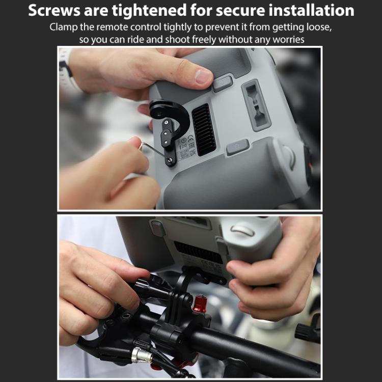 For DJI RC2 Sunnylife Remote Control Shooting Camera Bicycle Clip Mount (Black) - Holder Series by Sunnylife | Online Shopping UK | buy2fix