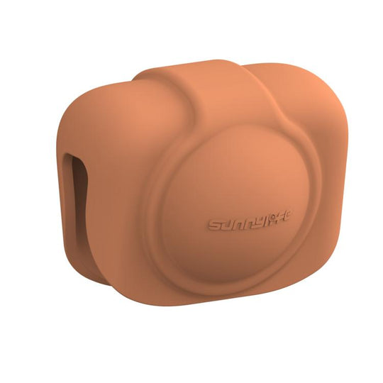 For DJI Osmo 360 Sunnylife Silicone Lens Cap Protective Cover Lens Protector (Orange)
