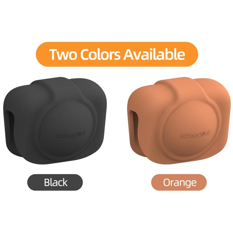 For DJI Osmo 360 Sunnylife Silicone Lens Cap Protective Cover Lens Protector (Orange) - Case & Bags by Sunnylife | Online Shopping UK | buy2fix