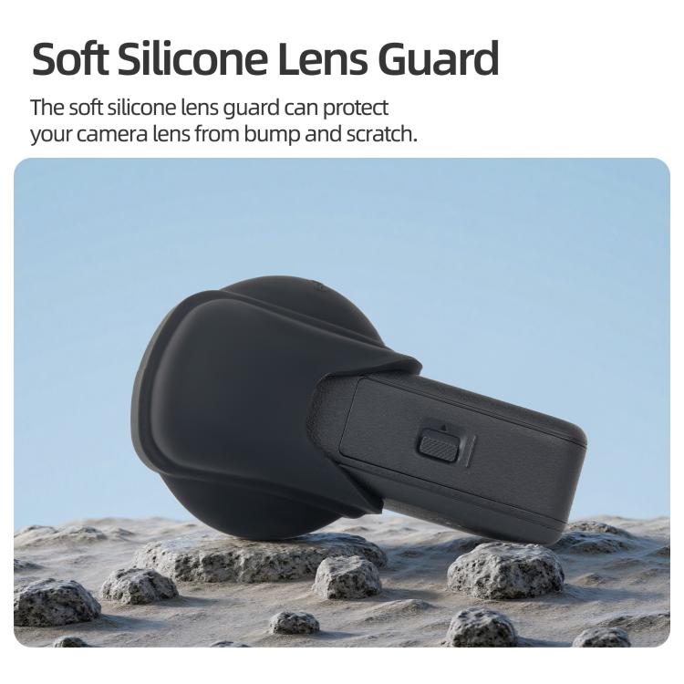 For DJI Osmo 360 Sunnylife Silicone Lens Cap Protective Cover Lens Protector (Orange) - Case & Bags by Sunnylife | Online Shopping UK | buy2fix