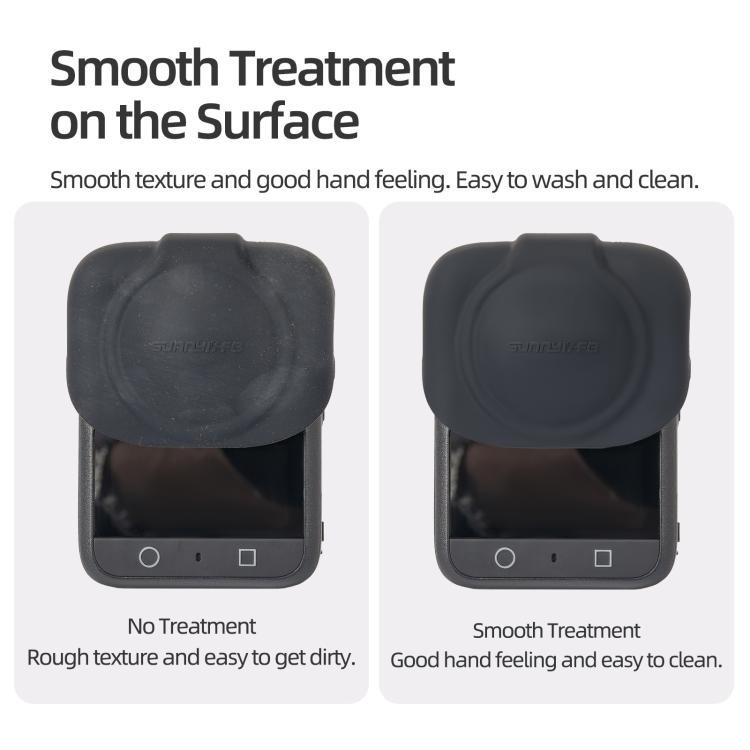 For DJI Osmo 360 Sunnylife Silicone Lens Cap Protective Cover Lens Protector (Black) - Case & Bags by Sunnylife | Online Shopping UK | buy2fix