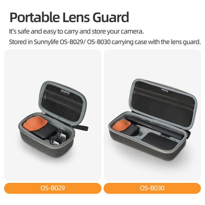 For DJI Osmo 360 Sunnylife Silicone Lens Cap Protective Cover Lens Protector (Orange) - Case & Bags by Sunnylife | Online Shopping UK | buy2fix