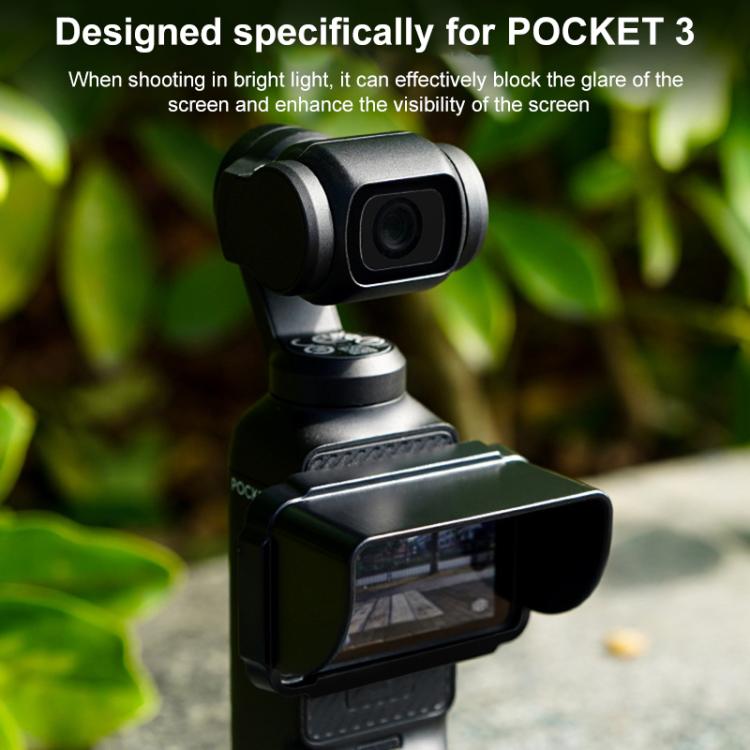 For DJI Osmo Pocket 3 BRDRC Sunshade Hood Screen Shade (Black) - Other Accessories by BRDRC | Online Shopping UK | buy2fix