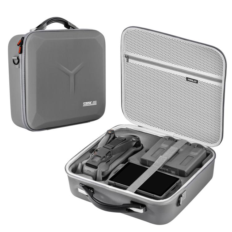 For DJI Mavic 4 Pro / RC Pro 2 STARTRC All-rounder Shoulder PU Storage Bag Handbag (Grey) - Backpacks & Bags by STARTRC | Online Shopping UK | buy2fix