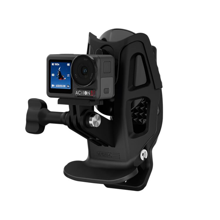 STARTRC Helmet Chin Mount Clip For GoPro, Insta360, DJI and Other Action Cameras (Black) - Mount & Holder by STARTRC | Online Shopping UK | buy2fix