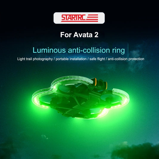 For DJI Avata 2 STARTRC Drone LED Propeller Protective Guard Anti-collision Ring (Transparent) by STARTRC