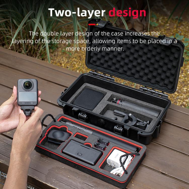 For DJI Osmo 360 STARTRC Waterproof EVA ABS Dual-layer Suitcase Storage Box (Black) - Case & Bags by STARTRC | Online Shopping UK | buy2fix
