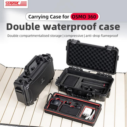 For DJI Osmo 360 STARTRC Waterproof EVA ABS Dual-layer Suitcase Storage Box (Black) - Case & Bags by STARTRC | Online Shopping UK | buy2fix