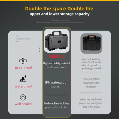 For DJI Osmo 360 STARTRC Waterproof EVA ABS Dual-layer Suitcase Storage Box (Black) - Case & Bags by STARTRC | Online Shopping UK | buy2fix