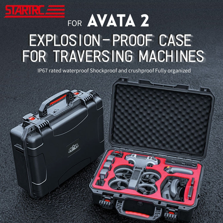 For DJI Avata 2 STARTRC M2 ABS Waterproof Shockproof Suitcase Storage Box (Black) -  by STARTRC | Online Shopping UK | buy2fix