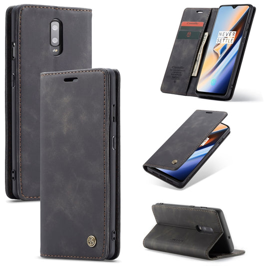 CaseMe-013 Multifunctional Horizontal Flip Leather Case with Card Slot & Holder for OnePlus 7(Black) - OnePlus Cases by CaseMe | Online Shopping UK | buy2fix