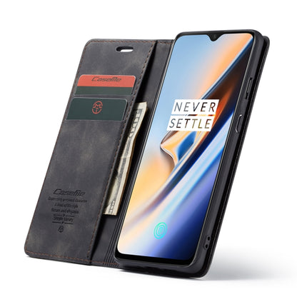 CaseMe-013 Multifunctional Horizontal Flip Leather Case with Card Slot & Holder for OnePlus 7(Black) - OnePlus Cases by CaseMe | Online Shopping UK | buy2fix