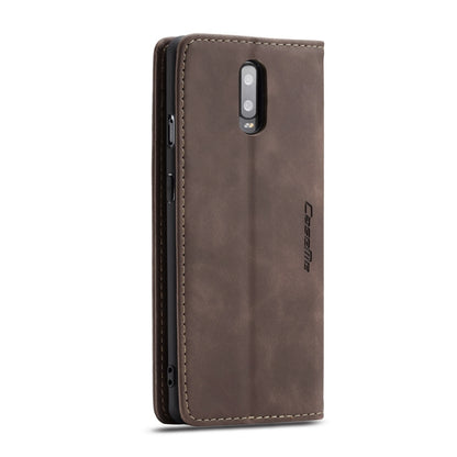 CaseMe-013 Multifunctional Horizontal Flip Leather Case with Card Slot & Holder for OnePlus 7(Coffee) - OnePlus Cases by CaseMe | Online Shopping UK | buy2fix