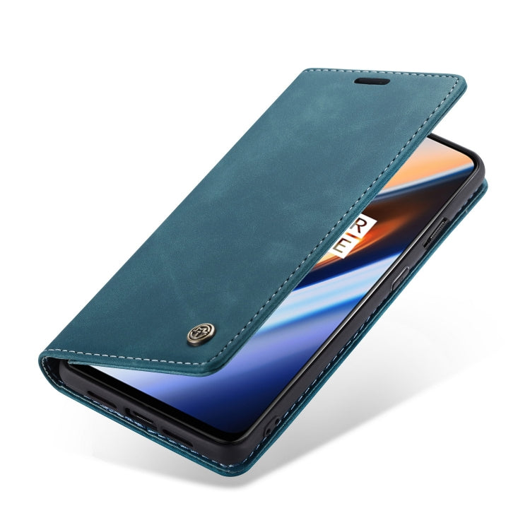 CaseMe-013 Multifunctional Horizontal Flip Leather Case with Card Slot & Holder for OnePlus 7(Blue) - OnePlus Cases by CaseMe | Online Shopping UK | buy2fix