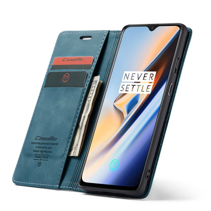 CaseMe-013 Multifunctional Horizontal Flip Leather Case with Card Slot & Holder for OnePlus 7(Blue) - OnePlus Cases by CaseMe | Online Shopping UK | buy2fix