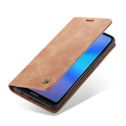CaseMe-013  Multifunctional Horizontal Flip Leather Case with Card Slot & Holder for Huawei P20 Lite(Brown) - Huawei Cases by CaseMe | Online Shopping UK | buy2fix