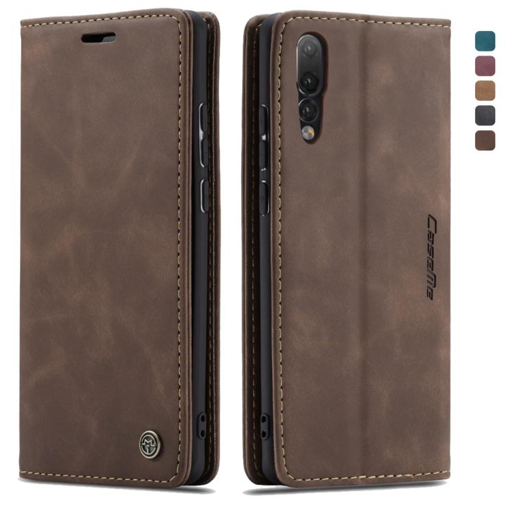 CaseMe-013 Detachable Multifunctional Horizontal Flip Leather Case with Card Slot & Holder for Huawei P20 Pro(Coffee) by CaseMe