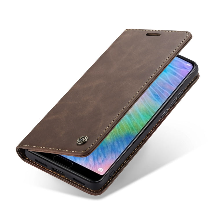 CaseMe-013 Detachable Multifunctional Horizontal Flip Leather Case with Card Slot & Holder for Huawei P20 Pro(Coffee) by CaseMe