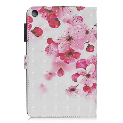 3D Horizontal Flip Leather Case with Holder & Card Slots For Galaxy Tab A 8 (2019)(Red Flower) by buy2fix