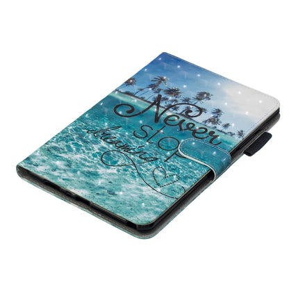 3D Horizontal Flip Leather Case with Holder & Card Slots For Galaxy Tab A 8 (2019)(Blue Coconut Grove) by buy2fix