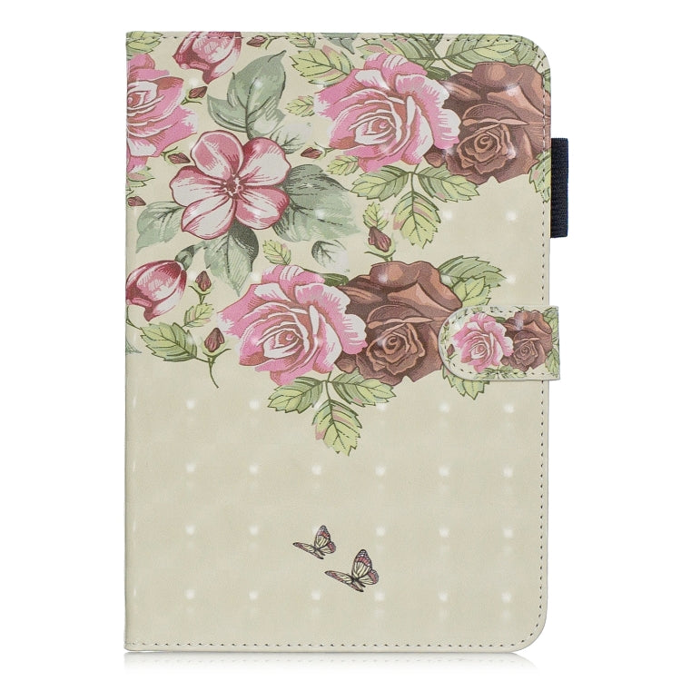 3D Horizontal Flip Leather Case with Holder & Card Slots For Galaxy Tab A 8 (2019)(Flower Butterfly) by buy2fix