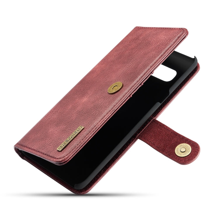 DG.MING Crazy Horse Texture Flip Detachable Magnetic Leather Case with Holder & Card Slots & Wallet for Galaxy S10 5G(Red) - Galaxy Phone Cases by DG.MING | Online Shopping UK | buy2fix