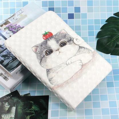 3D Colored Drawing Universal Horizontal Flip Leather Case, with Holder & Card Slot & Wallet for 7 inch Tablet PC(Cute Cat) - 7 inch by buy2fix | Online Shopping UK | buy2fix