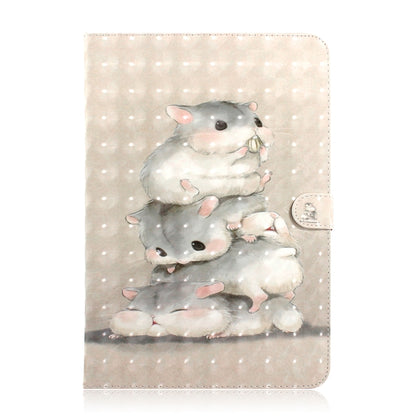 3D Colored Drawing Universal Horizontal Flip Leather Case, with Holder & Card Slot & Wallet for 8 inch Tablet PC(Squirrels) - 8 inch by buy2fix | Online Shopping UK | buy2fix
