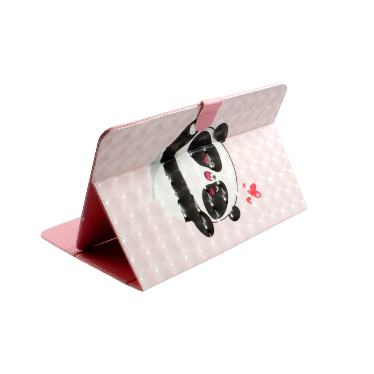 3D Colored Drawing Universal Horizontal Flip Leather Case, with Holder & Card Slot & Wallet for 8 inch Tablet PC(Love Bear) - 8 inch by buy2fix | Online Shopping UK | buy2fix
