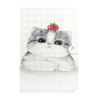 3D Colored Drawing Universal Horizontal Flip Leather Case, with Holder & Card Slot & Wallet for 8 inch Tablet PC(Cute Cat) - 8 inch by buy2fix | Online Shopping UK | buy2fix