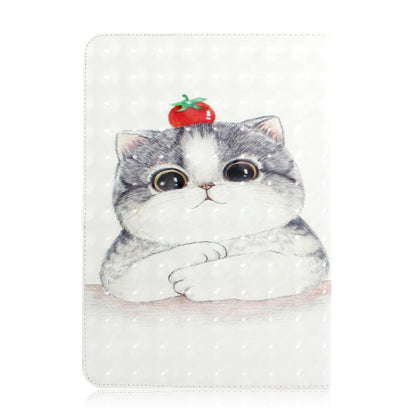 3D Colored Drawing Universal Horizontal Flip Leather Case, with Holder & Card Slot & Wallet for 8 inch Tablet PC(Cute Cat) - 8 inch by buy2fix | Online Shopping UK | buy2fix