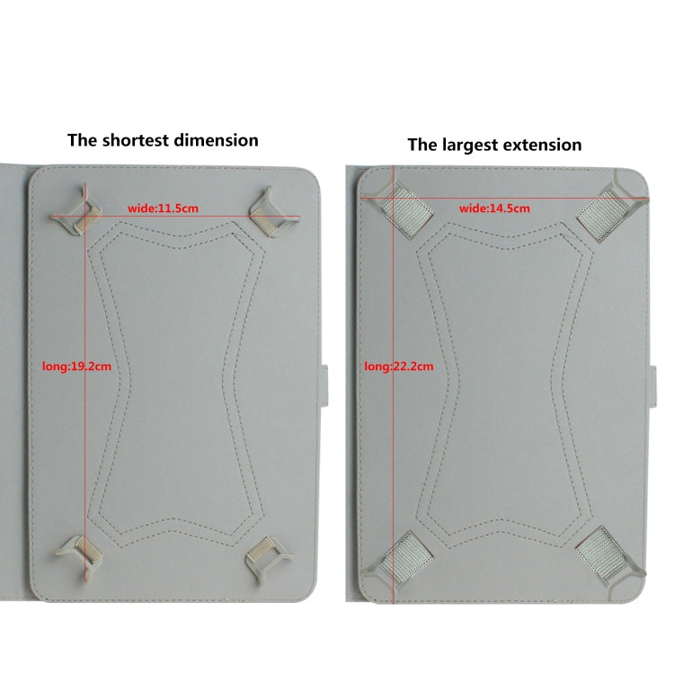 3D Colored Drawing Universal Horizontal Flip Leather Case, with Holder & Card Slot & Wallet for 8 inch Tablet PC(Cute Cat) - 8 inch by buy2fix | Online Shopping UK | buy2fix