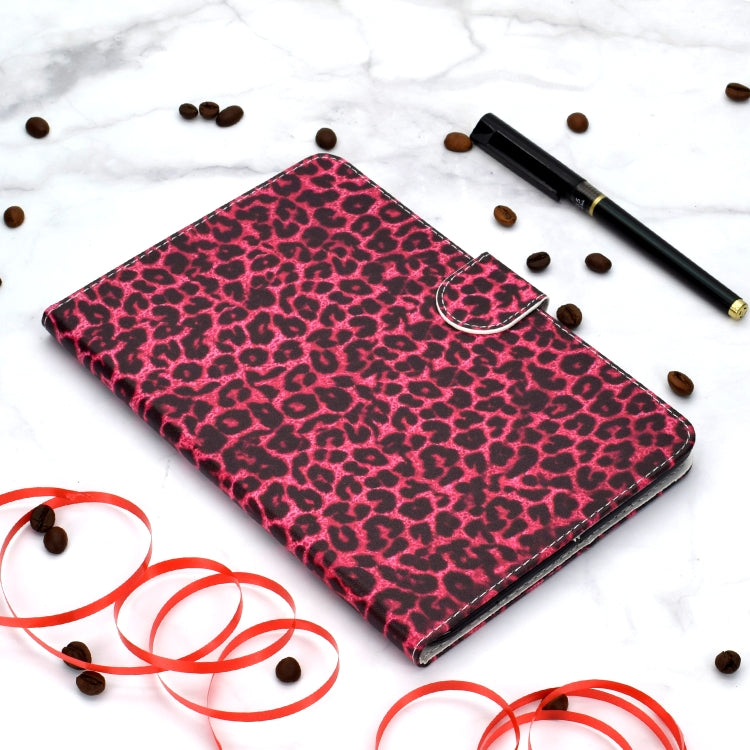 Colored Pattern Drawing Horizontal Flip PU Leather Case with Three-folding Holder & Sleep / Wake-up Function for iPad Pro 11(Red leopard grain) - iPad Pro 11 (2018) Cases by buy2fix | Online Shopping UK | buy2fix