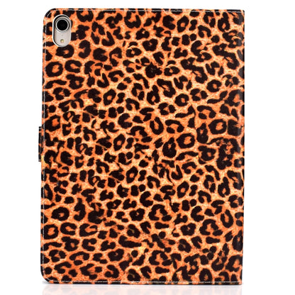 Colored Pattern Drawing Horizontal Flip PU Leather Case with Three-folding Holder & Sleep / Wake-up Function for iPad Pro 11(Yellow leopard grain) - iPad Pro 11 (2018) Cases by buy2fix | Online Shopping UK | buy2fix